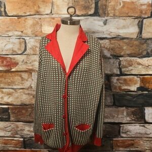 Tipsy Elves Red and Green Checkered Sweater